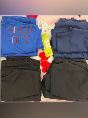 Bundle of 3 Nursing Scrubs. Size M & Skechers Size S.